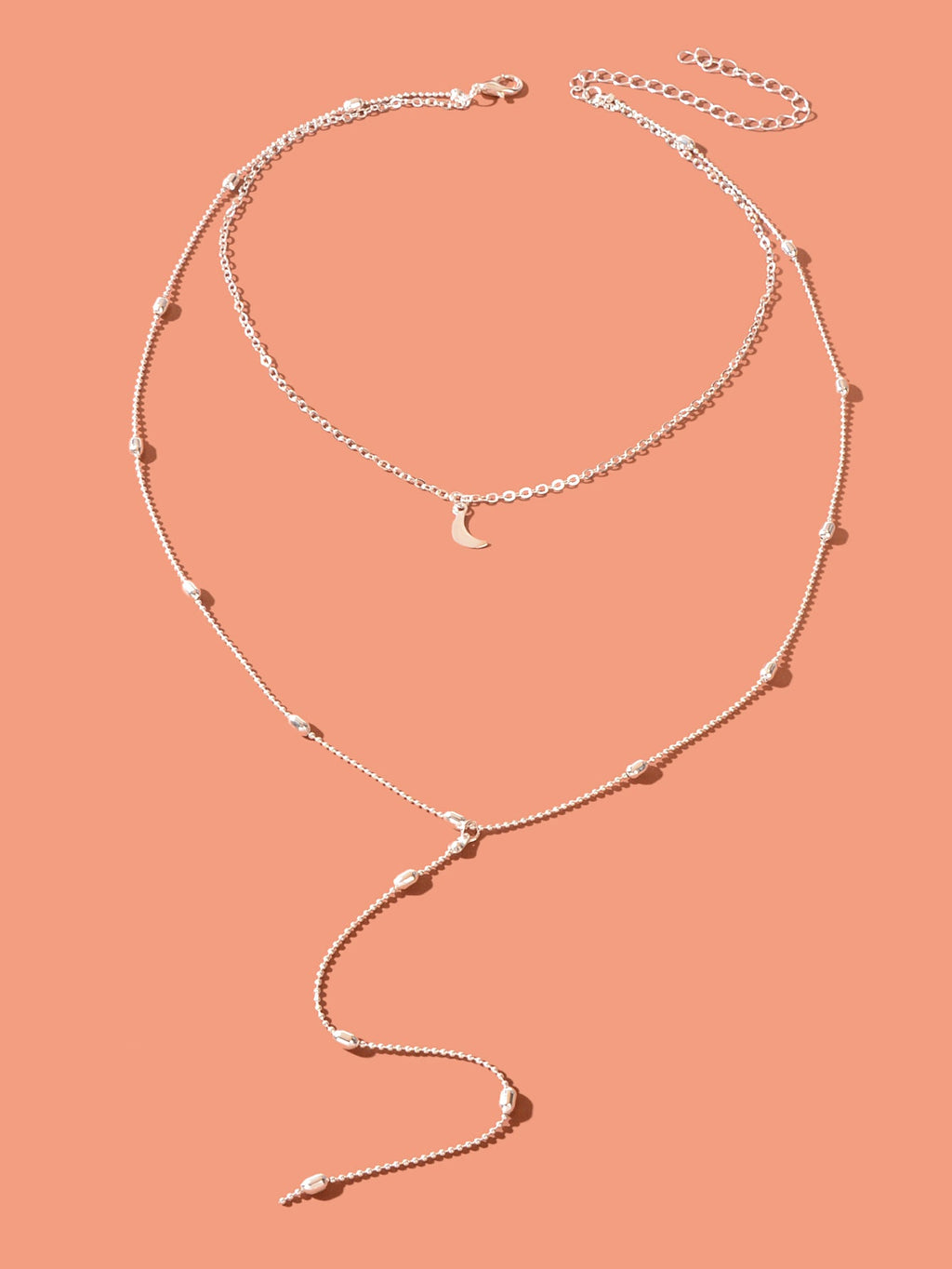 Long Y-Drop Necklace New Fashion Moon Choker Lariat Collar Dainty Jewellery