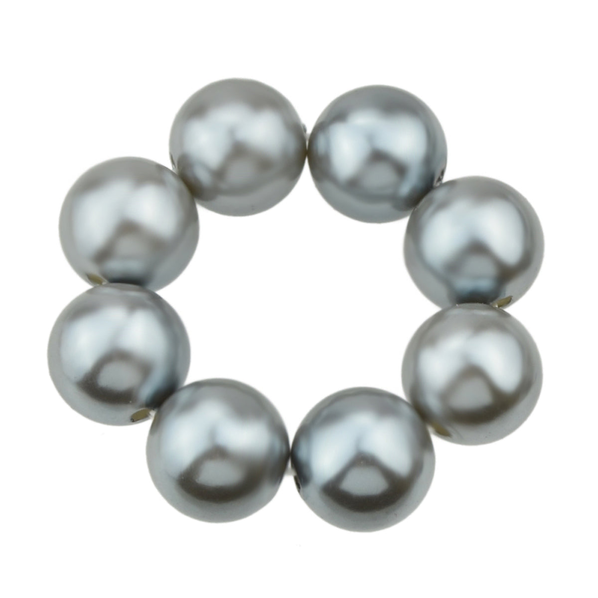 Beads Elastic Hair Band - Gold/white/blue/silver