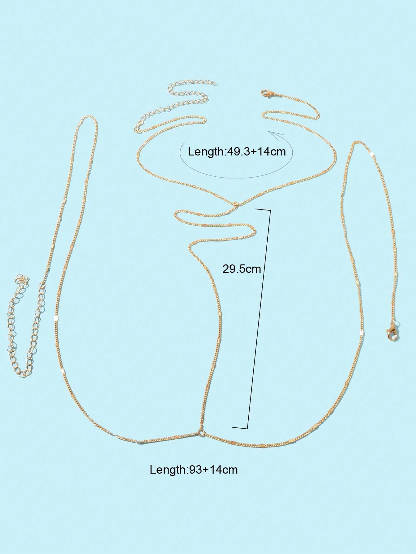 Exquisite Long Body Chain Stylish Versatile Fashion Accessory