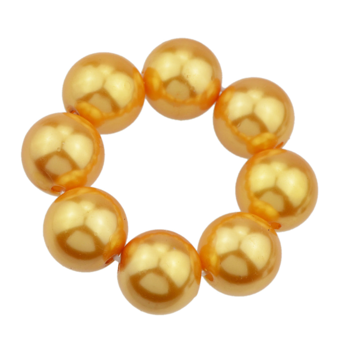 Beads Elastic Hair Band - Gold/white/blue/silver