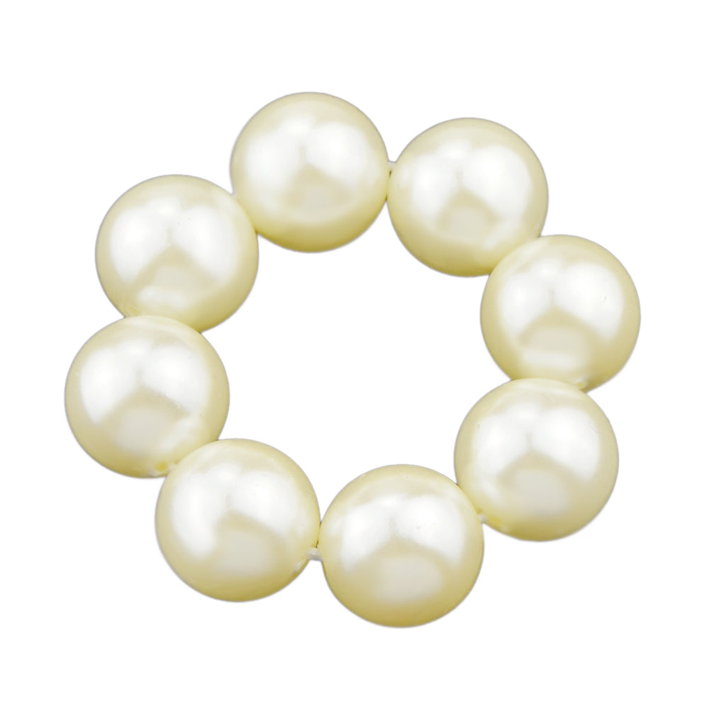 Beads Elastic Hair Band - Gold/white/blue/silver