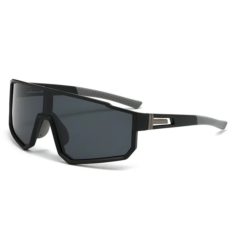 Sporty Polarized Sunglasses - Black