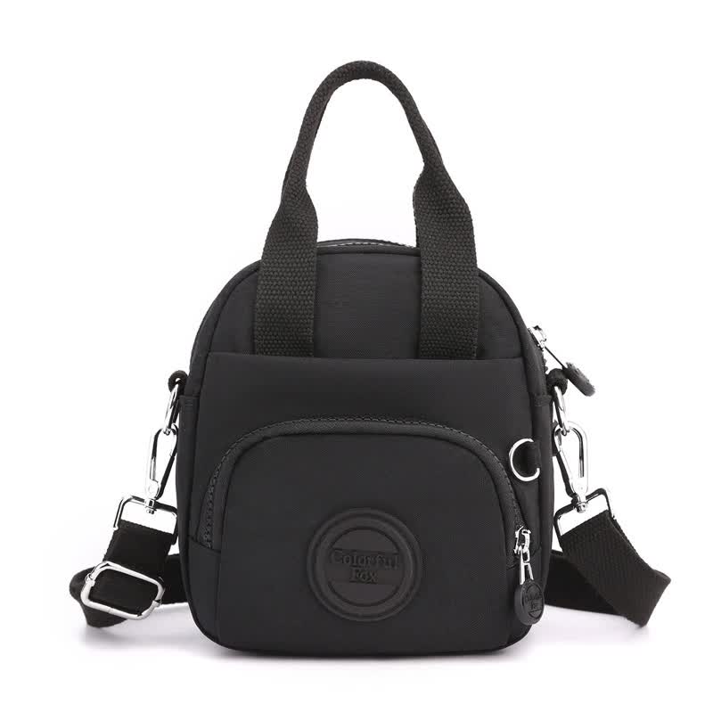 Mini Waterproof Crossbody Bag - Black