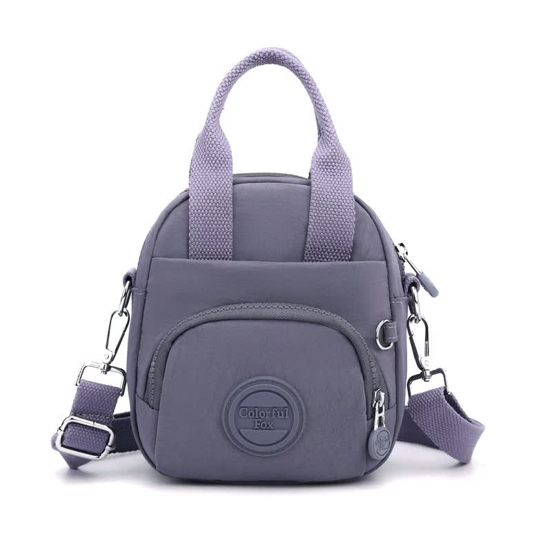 Mini Waterproof Crossbody Bag - Purple
