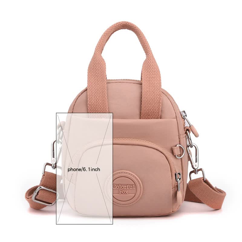 Mini Waterproof Crossbody Bag - Pink